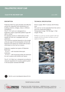 FALLPROTEC ROOF CAR