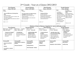 Second Grade Year-at-a