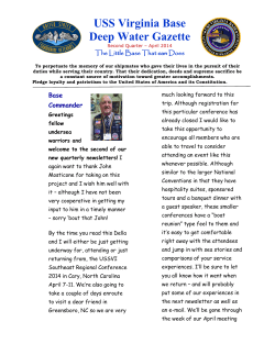 second quarter 2014 deep water gazette