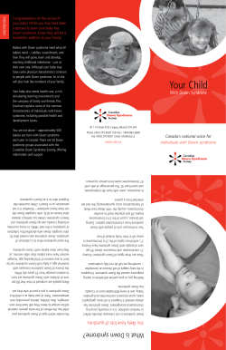 Your Child - Nova Scotia Down Syndrome Society