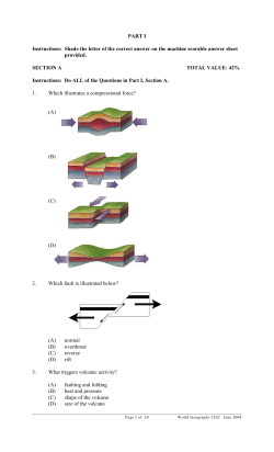 PART I Instructions: Shade the letter of the correct answer on the