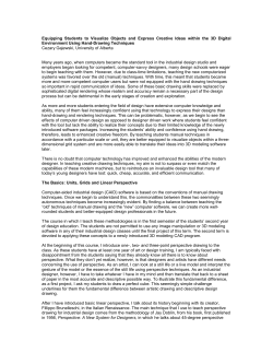 Equipping Students to Visualize Objects and Express Creative Ideas