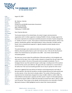 Organizational Overview - The Humane Society of the United States