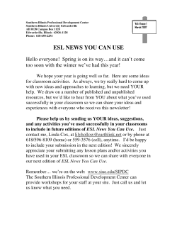 ESL NEWS YOU CAN USE