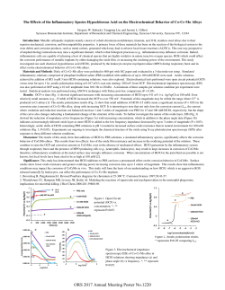 ORS 2017 Annual Meeting Poster No.1220
