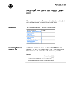 PowerFlex 700S Drives with Phase II Control (3.05)