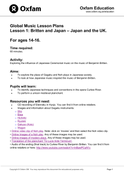 Lesson 1 - Oxfam GB