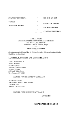 Document generated from the Louisiana Court of