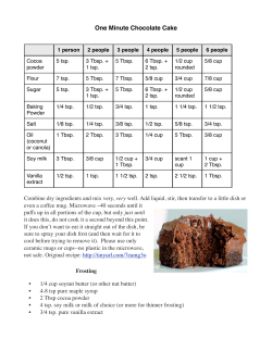 One minute chocolate cake