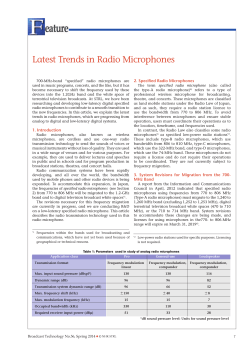 Latest Trends in Radio Microphones