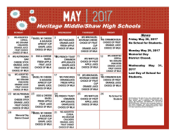 May Shaw Breakfast and Lunch Menu