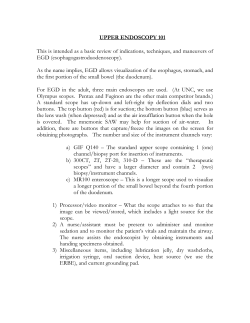 UPPER ENDOSCOPY 101