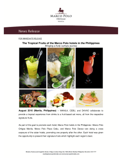 in PDF - Marco Polo Hotels