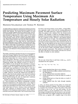 Predicting Maximum Pavement Surface Temperature Using
