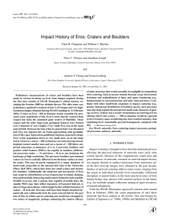 Impact History of Eros: Craters and Boulders