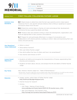 first fallen: following father judge