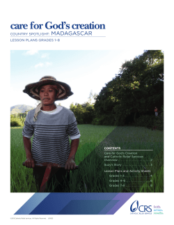 Care for Creation Lesson Plan