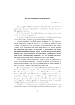 The Tripartite Pact and the Soviet Union