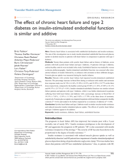 The effect of chronic heart failure and type 2