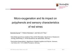 Micro-oxygenation and its impact on polyphenols and sensory