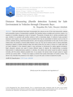 Distance Measuring (Hurdle detection System)