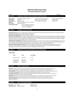 Material Safety Data Sheet