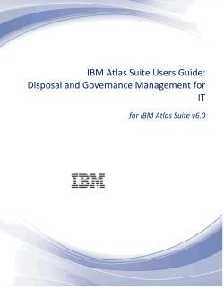 Disposal and Governance Management for IT