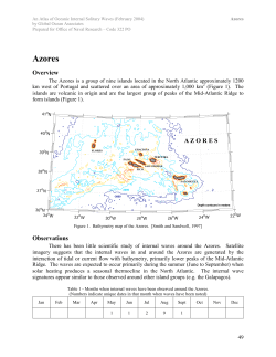 Azores - Internal Wave Atlas