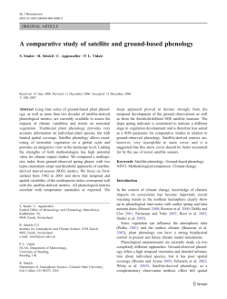 A comparative study of satellite and ground