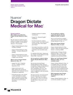 Dragon&reg; Dictate&reg; Medical for Mac&reg; Version 4