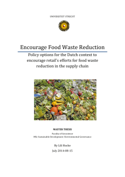 Encourage Food Waste Reduction