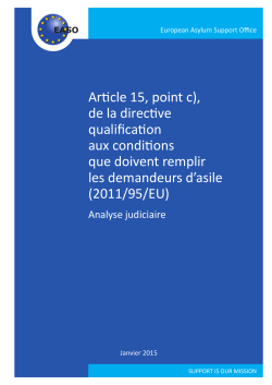 Article 15, point c), de la directive qualification aux conditions que