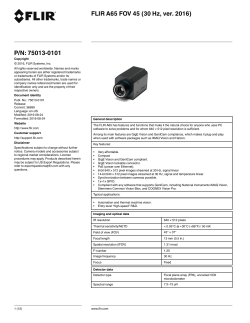 FLIR A65 FOV 45 (30 Hz, ver. 2016) P/N: 75013-0101