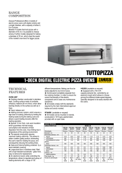 1-DECK DIGITAL ELECTRIC PIZZA OVENS