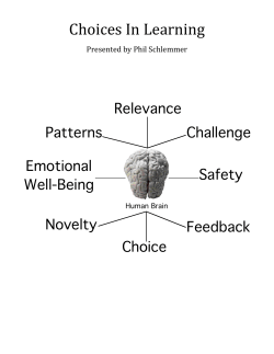 Choices in Learning Handouts
