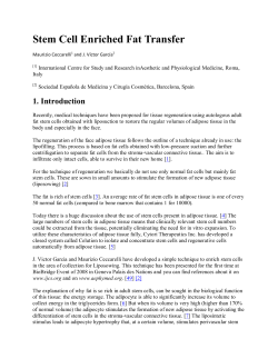 Stem Cell Enriched Fat Transfer