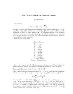 p-adic Harmonic Sums