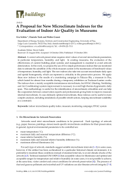 A Proposal for New Microclimate Indexes for the Evaluation of