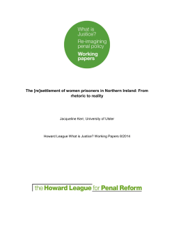 settlement of women prisoners in Northern Ireland