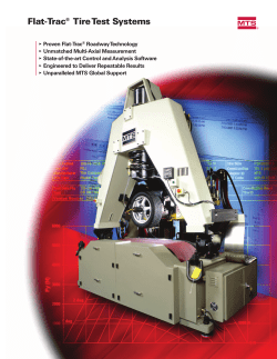 Flat-Trac&reg; Tire Test Systems