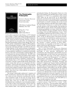 The Phototrophic Prokaryotes