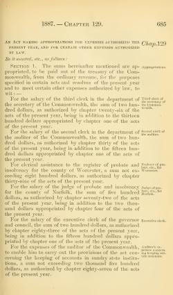 Acts and resolves passed by the General Court