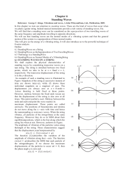Chapter 6 Standing Waves