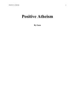 Positive Atheism - Atheists United