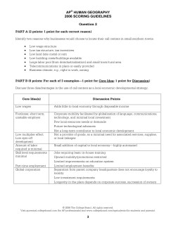 Sample Responses Q2 - AP Central