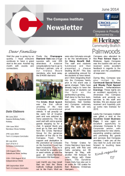 Newsletter - Compass Institute