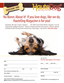 No Bones About It! If you love dogs, like we do, HauteDog Magazine