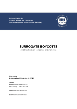 surrogate boycotts
