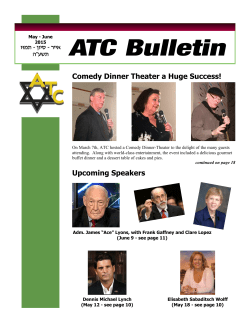 May/Jun - Ahavath Torah Congregation