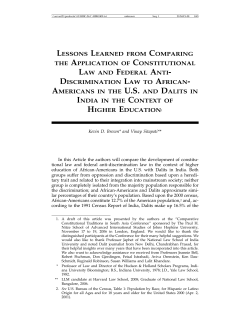 discrimination law to african - Harvard Journal On Racial and Ethnic